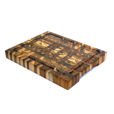 Best Guide Store, Superior Teak Wood Cutting Board For Kitchen, End Grain Teakwood Cutting Board Handmade, Kitchen Chopping Block, Bbq Cutting Boards for Meat.