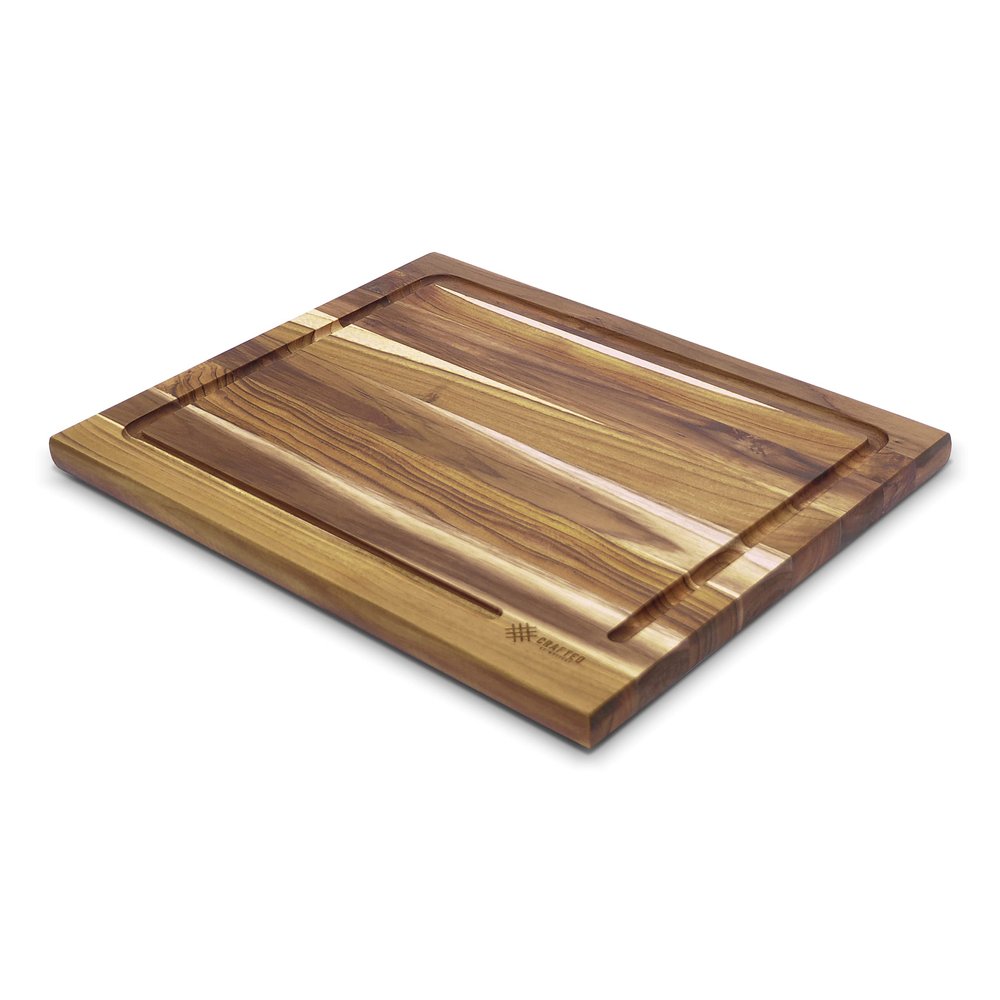 Best Guide Store, Deluxe Teak Wood Cutting Board For Kitchen, Edge Grain Teakwood Cutting Board Handmade, Kitchen Chopping Board, Bbq Cutting Boards for Meat.