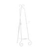 Deco 79 Metal Scroll Display Easel Large Adjustable 3 Tier Floor Standing Easel with Chain Support, Display Stand 17" x 22" x 52", White view 2