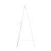 Deco 79 Metal Scroll Display Easel Large Adjustable 3 Tier Floor Standing Easel with Chain Support, Display Stand 17" x 22" x 52", White view 3