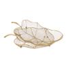Deco 79 Metal Leaf Tray, Set of 2 23", 19"W, Gold view 2