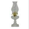 Clear Bullseye Pattern Oil Lamp with Beaded Chimney view 1
