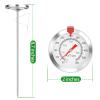 Candy Thermometer Cooking Thermometer with Instant Read Dial Meat Thermometer for Cooking Candy Deep Fry Oven by AikTryee view 2