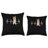 Berger Picard Heartbeat Dog Lover Throw Pillow view 3