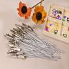 ONLYKXY 30pcs Alligator Clip Stick with 4.5inch Length Metal Wire Clamps Long-Tailed Clasp for Hobby Modeling DIY Card Photo Memo view 4