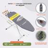 Xabitat Full Size Ironing Board 57" X 18" with Wall Mount Hanger, Full Metal Construction Iron Board, Built in Iron Caddy, Heat & Scorch Resistant Fabric, Cord Holder, Anti-Skid Feet, Heavy Duty view 3