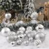 Christmas Balls Ornaments -36pcs Shatterproof Christmas Tree Decorations with Hanging Loop for Xmas Tree Wedding Holiday Party Home Decor,6 Styles in 3 Sizes(Silver) view 4