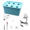ZCBYBT Indoor Hydroponic Grow Kit Sponges Best Indoor Herb Garden Grow Fast at Home6 Holes Plant Site Hydroponic Garden Pots Planters System,B view 1