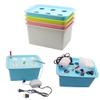 ZCBYBT Indoor Hydroponic Grow Kit Sponges Best Indoor Herb Garden Grow Fast at Home6 Holes Plant Site Hydroponic Garden Pots Planters System,B view 2