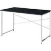 Acme Tennos Writing Desk in Black and Chrome Finish view 1