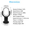HealSmart 24 inches Portable Bladeless Fan, 10 Speeds Settings, 10-hour Timing Closure, 24 inches, black view 2