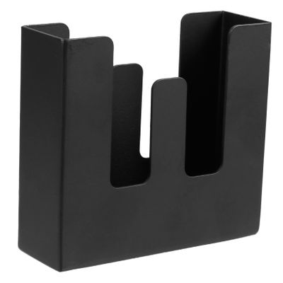 1pc Black Stainless Steel Napkin Holder Practical Table Napkin Dispenser for Home Restaurant Bar Hotel for Storing Notes Memos Towels