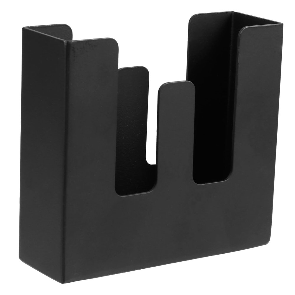 1pc Black Stainless Steel Napkin Holder Practical Table Napkin Dispenser for Home Restaurant Bar Hotel for Storing Notes Memos Towels