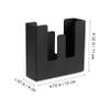 1pc Black Stainless Steel Napkin Holder Practical Table Napkin Dispenser for Home Restaurant Bar Hotel for Storing Notes Memos Towels view 2