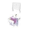foxydry Fold, Wall-Mounted Clothes Drying Rack, Vertical Folding Indoor Outdoor Clothes line in Aluminium Steel (60 cm) view 1