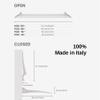 foxydry Fold, Wall-Mounted Clothes Drying Rack, Vertical Folding Indoor Outdoor Clothes line in Aluminium Steel (100 cm) view 4