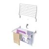 foxydry Fold, Wall-Mounted Clothes Drying Rack, Vertical Folding Indoor Outdoor Clothes line in Aluminium Steel (80 cm) view 1