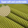 2 Piece Stretch Wing Chair Slipcover, Spandex Jacquard Wingback Chair Cover Soft Anti-Slip Armchair Slipcovers Machine Washable Chair Protectors Cover Great for Reception Living Room Hotel-Deep coffee view 3