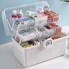 YOUPIN Transparent wooden storage box with clasp handle and cover Smallsquarewhite view 3