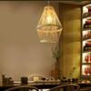 CSSYKV Chinese Style Bamboo Woven Lamp Chandelier Creative Lighting Restaurant Hanging Lamp Japanese Dining Bamboo Woven Craft Lamp Pendant Light Living Room Ceiling Bedroom Lamp view 4
