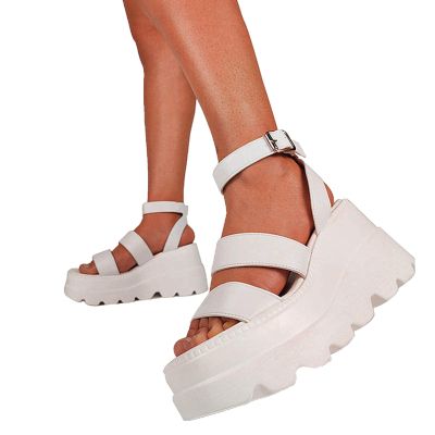 ZBYY Platform Sandals for Women,Comfortable Open Toe Ankle Strap Wedges Sandals Summer Outdoor Walking Sandals