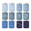 100 PCS Customized Wedding Can Coolers Personalized Wedding Favors Monogram Can Holders (Custom, 100 can cooler) view 1