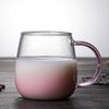 12 oz Unbreakable Premium Drinking Glasses Gradient Color cup coffee cup milk cup juice creative heat resistant tea cup - Perfect for Gifts view 3