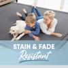 MICRODRY Memory Foam Area Rug for Living Room, Microfiber Rug with Built in Rug Pad, Fade & Stain Resistant Carpet for Living Room, Kids Room, and Bedroom, 5'x7', Medium Grey view 3