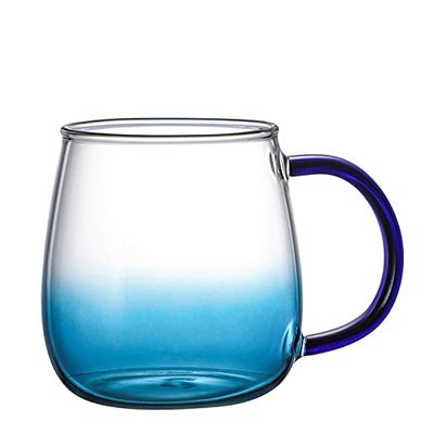 12 oz Unbreakable Premium Drinking Glasses Gradient Color cup coffee cup milk cup juice creative heat resistant tea cup - Perfect for Gifts