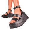 ZBYY Platform Sandals for Women,Comfortable Open Toe Ankle Strap Wedges Sandals Summer Outdoor Walking Sandals view 1