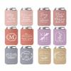50 PCS Customized Wedding Can Coolers Personalized Wedding Favors Monogram Can Holders (Custom, 50 can cooler) view 1