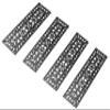 Gardenised V003697 Decorative Scrollwork Design Rubber Stairs Anti-Slip Tread Mat Carpet, Set of 4, Black view 4