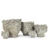 Abbott Collection 27-BACI-041-SM Small Kissing Face Planter, Grey view 4