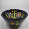 15" round TALAVERA VESSEL SINK Mexican handmade ceramic bathroom basin, folk art view 1