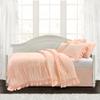 Lush Decor Reyna Ruffle Daybed 6 Piece Set 68" W x 92" L, Blush - Pink Bedding Set - Daybed Comforter Set - Ruffled Bedding - Coquette Decor view 1