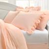 Lush Decor Reyna Ruffle Daybed 6 Piece Set 68" W x 92" L, Blush - Pink Bedding Set - Daybed Comforter Set - Ruffled Bedding - Coquette Decor view 2