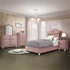 Acme Reggie Mirror in Pink Fabric view 2