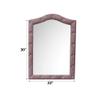 Acme Reggie Mirror in Pink Fabric view 3