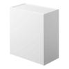 YAMAZAKI Home Tower Wall Mounted Storage Or Trash Bin With Tray, Small Wastebasket With Lid, Bathroom Or Kitchen Organizer - Abs Plastic view 1