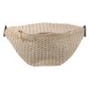kids fanny pack boys for waist girls packs women hiking boy men white funny festival bag crossbody- Summer Waist Bag Imitation Straw- Woven Chest Pouch Cross- body view 1