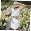 kids fanny pack boys for waist girls packs women hiking boy men white funny festival bag crossbody- Summer Waist Bag Imitation Straw- Woven Chest Pouch Cross- body view 4