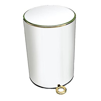 Creative Trash Can Stainless Steel Kitchen Trashbin Living Room Garbage Can 12L