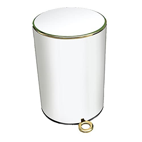 Creative Trash Can Stainless Steel Kitchen Trashbin Living Room Garbage Can 12L