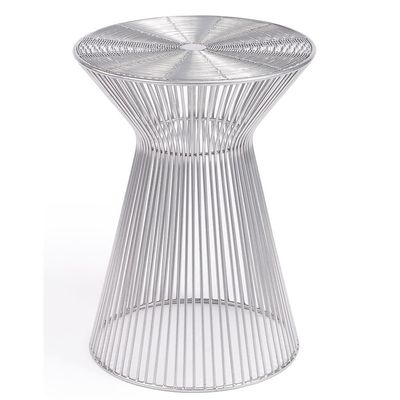 Beaumont Lane Modern Silver Metal End Table