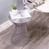 Beaumont Lane Modern Silver Metal End Table view 2