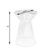 Beaumont Lane Modern Silver Metal End Table view 3