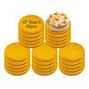 12" Round Gold Scalloped Cake Board 25pcs view 1