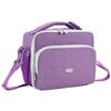 Amersun Boys Girls Lunch Bag, Purple with Shoulder Strap, Fabric Material, Spacious 10.2"L x 8.2"H x 0.43"W view 1