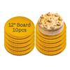 12" Round Gold Scalloped Cake Board 10pcs view 1