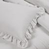Lush Decor Reyna Ruffle Daybed 6 Piece Set 68" W x 92" L, Light Gray - Gray Bedding Set - Daybed Comforter Set - Ruffled Bedding - Coquette Decor view 3